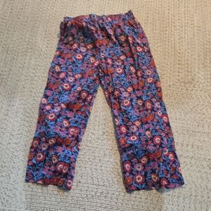 Vineyard Vines 100% Cotton Casual Pants - Blue and Red Floral